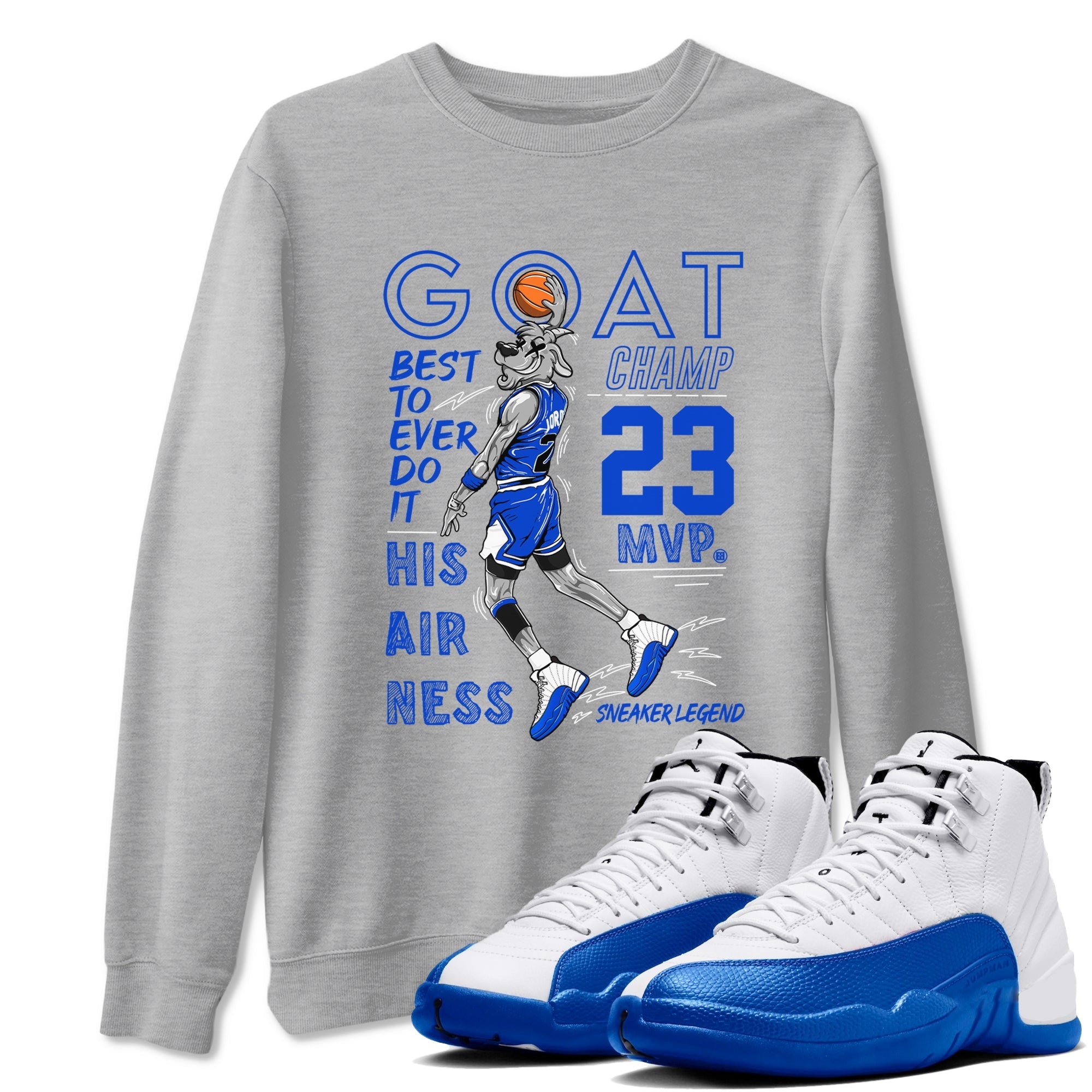 MVP Goat Sneaker Tees - Air Jordan 12 Blueberry