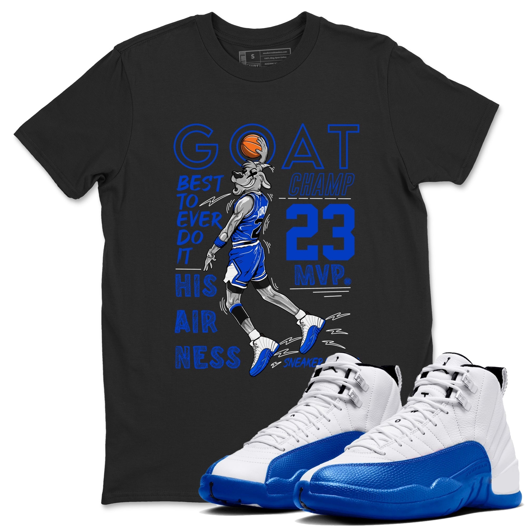 MVP Goat Sneaker Tees - Air Jordan 12 Blueberry
