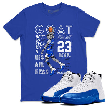 MVP Goat Sneaker Tees - Air Jordan 12 Blueberry