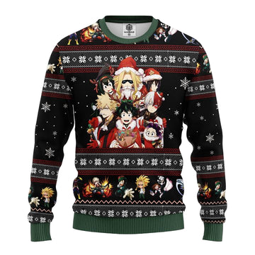My Hero Academia Anime Ugly Christmas Sweater Amazing Gift Idea Thanksgiving Gift ? Usalast