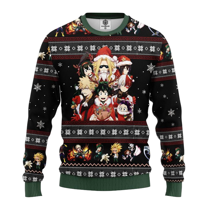 My Hero Academia Anime Ugly Christmas Sweater Amazing Gift Idea Thanksgiving Gift ? Usalast