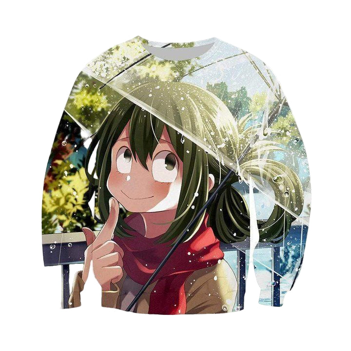 My Hero Academia Sweater ? Tsuyu With Umbrella Sweater Sh9625 ? Usalast
