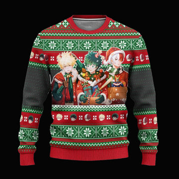 My Hero Academia Ugly Christmas Sweater Anime Xmas Gift ? Usalast