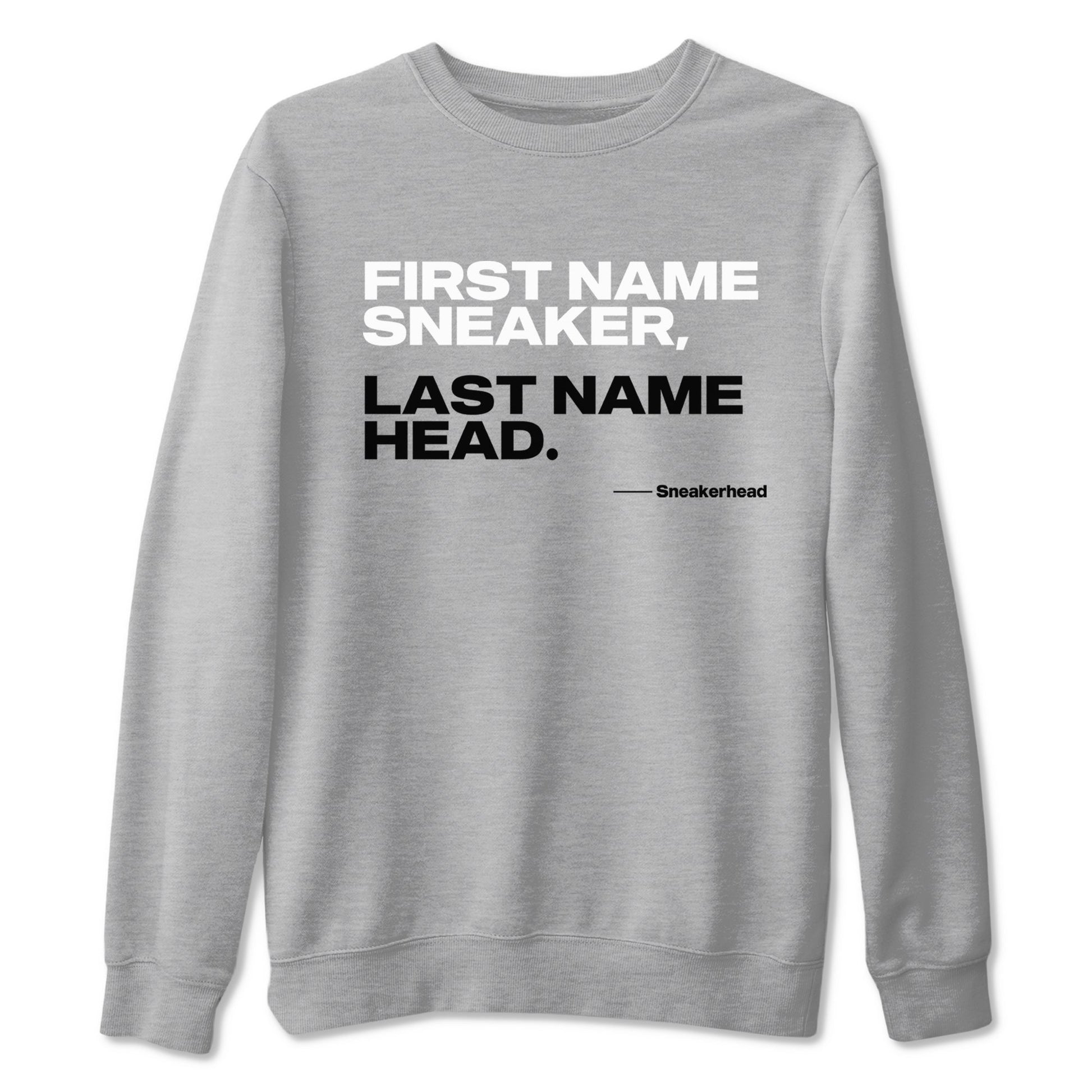 My Name Is Sneakerhead Sneaker Tees - Air Jordan 4 White Thunder