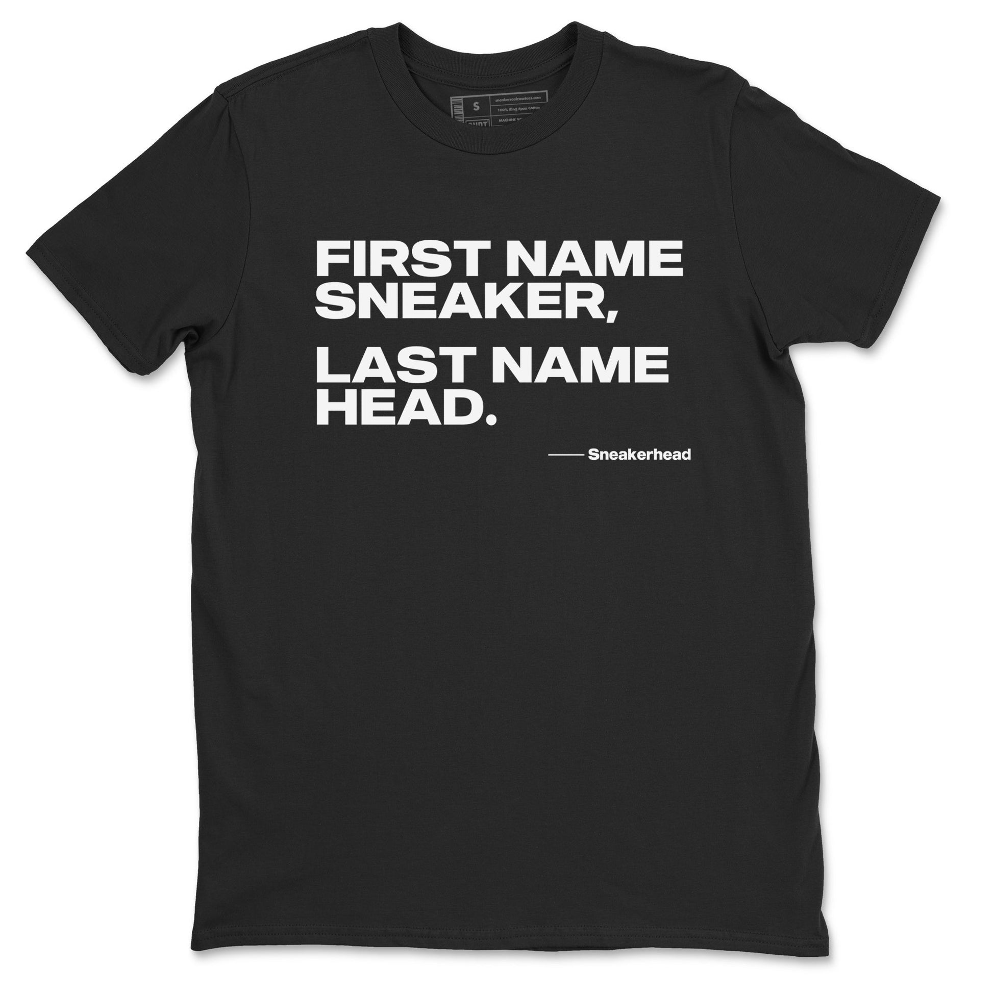 My Name Is Sneakerhead Sneaker Tees - Air Jordan 4 White Thunder