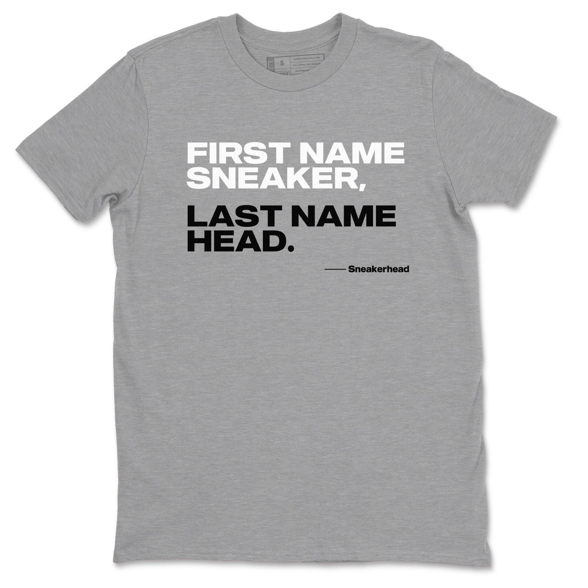 My Name Is Sneakerhead Sneaker Tees - Air Jordan 4 White Thunder
