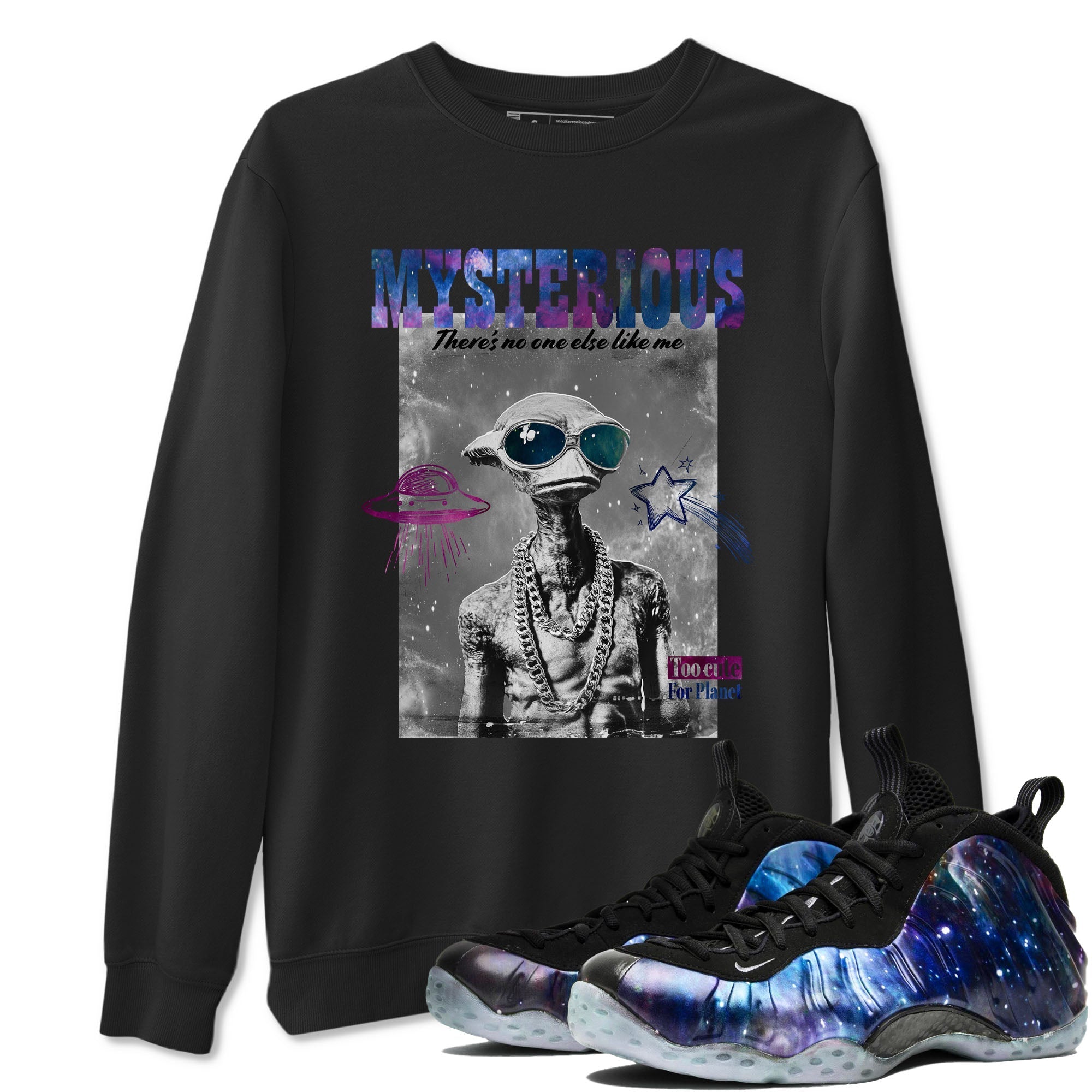 Mysterious Dude Sneaker Tees - Air Foamposite One Galaxy