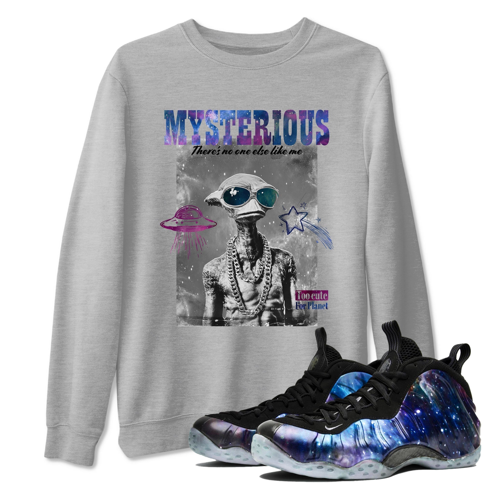 Mysterious Dude Sneaker Tees - Air Foamposite One Galaxy