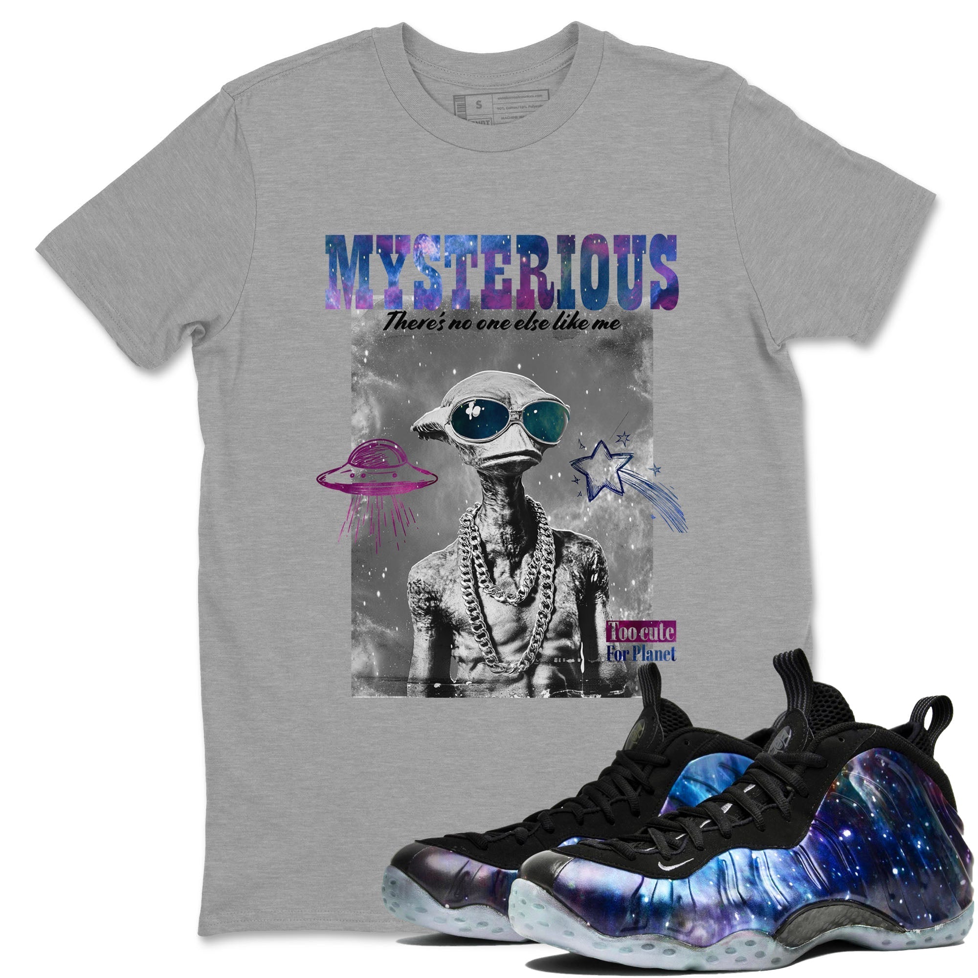 Mysterious Dude Sneaker Tees - Air Foamposite One Galaxy