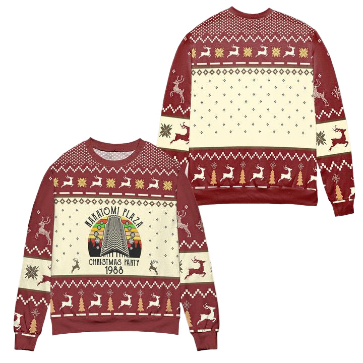 Nakatomi Plaza Christmas Party 1988 Ugly Christmas Sweater ? Usalast
