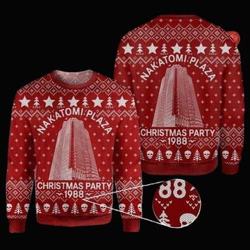Nakatomi Plaza Christmas Party 1988 Ugly Christmas Sweater 2022 ? Usalast
