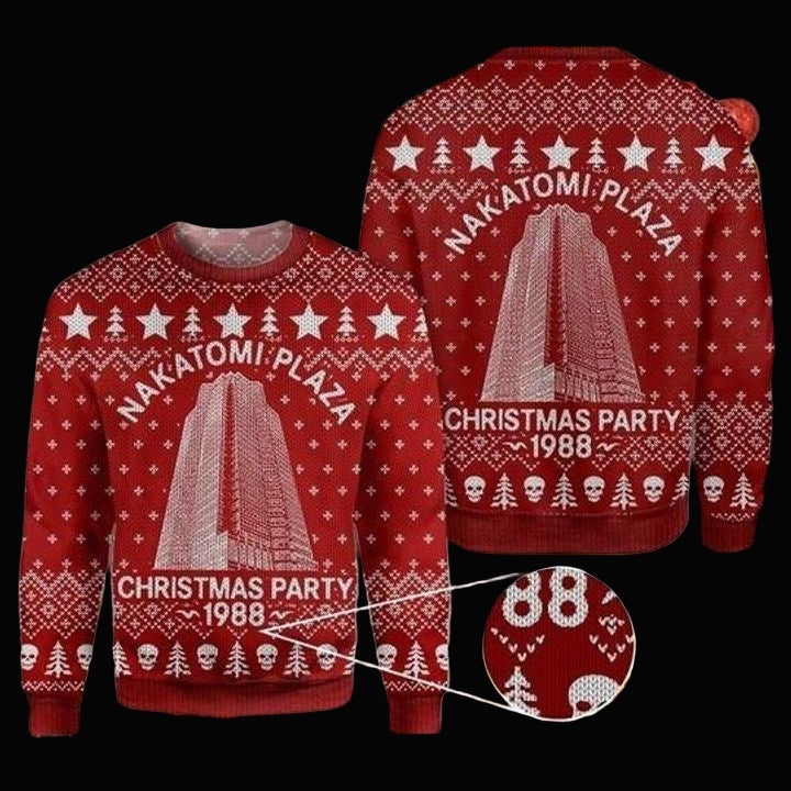 Nakatomi Plaza Christmas Party 1988 Ugly Christmas Sweater 2022 ? Usalast