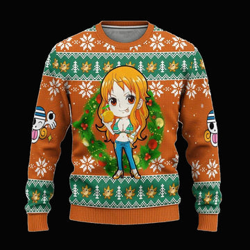 Nami One Piece Anime Ugly Christmas Sweater Xmas Gift ? Usalast