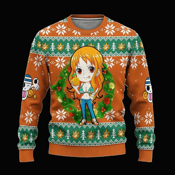 Nami One Piece Anime Ugly Christmas Sweater Xmas Gift ? Usalast
