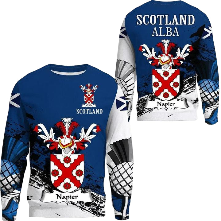 Napier Scottish Family Crest Scotland Special Sweater A7 ? Usalast