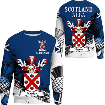 Napier Scottish Family Crest Scotland Special Sweater A7 ? Usalast
