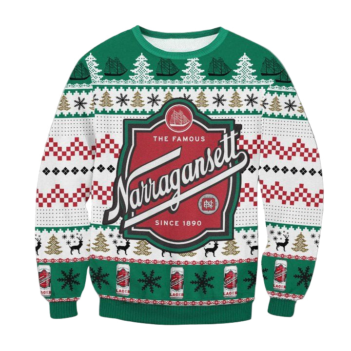 Narragansett Beer Ugly Christmas Sweater 2022 ? Usalast