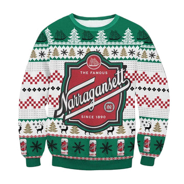 Narragansett Beer Ugly Christmas Sweater 2022 ? Usalast