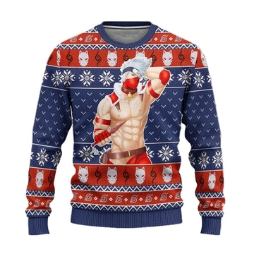 Naruto Kakashi Hatake Anime Ugly Christmas Sweater Xmas Gift ? Usalast
