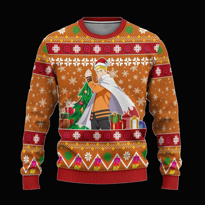 Naruto Uzumaki Anime Ugly Christmas Sweater Custom Boruto Xmas Gift ? Usalast
