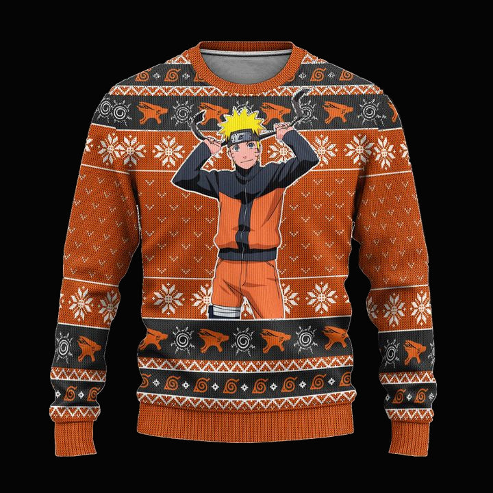 Naruto Uzumaki Anime Ugly Christmas Sweater Naruto Shippuden Xmas Gift ? Usalast