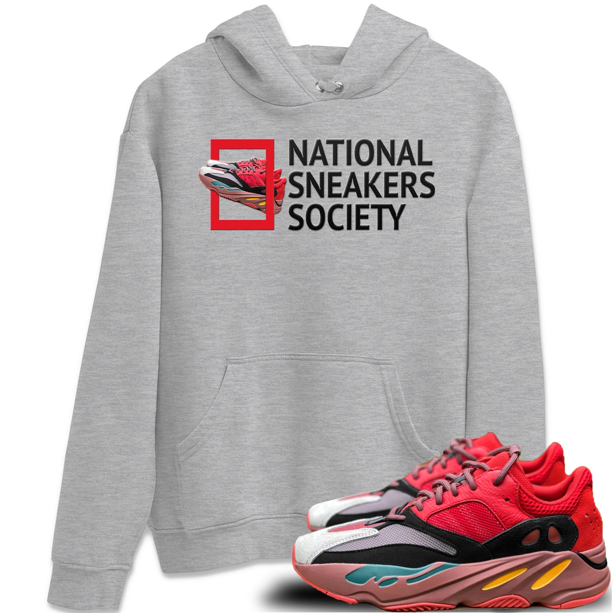 National Sneakers Unisex Tops - Yeezy 700 Hi-Res Red