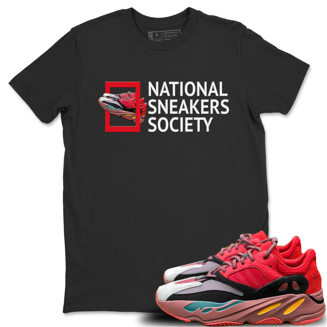 National Sneakers Unisex Tops - Yeezy 700 Hi-Res Red