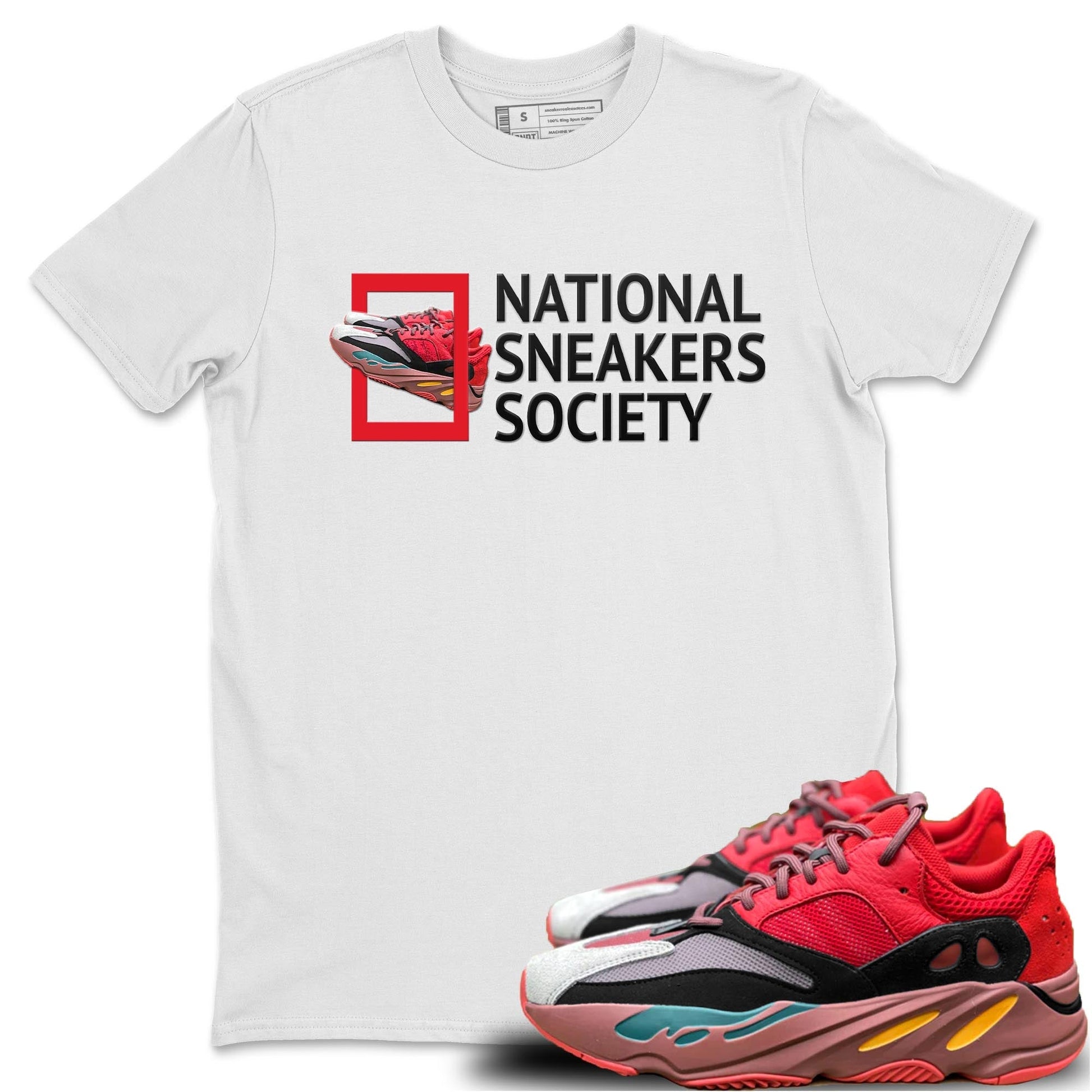 National Sneakers Unisex Tops - Yeezy 700 Hi-Res Red