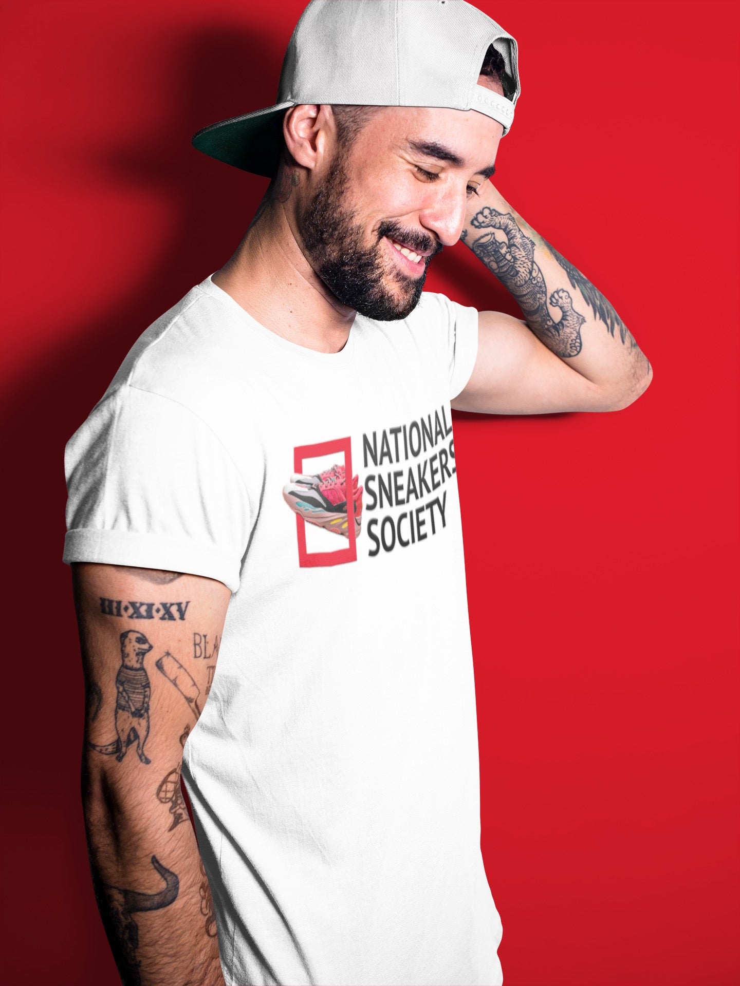 National Sneakers Unisex Tops - Yeezy 700 Hi-Res Red