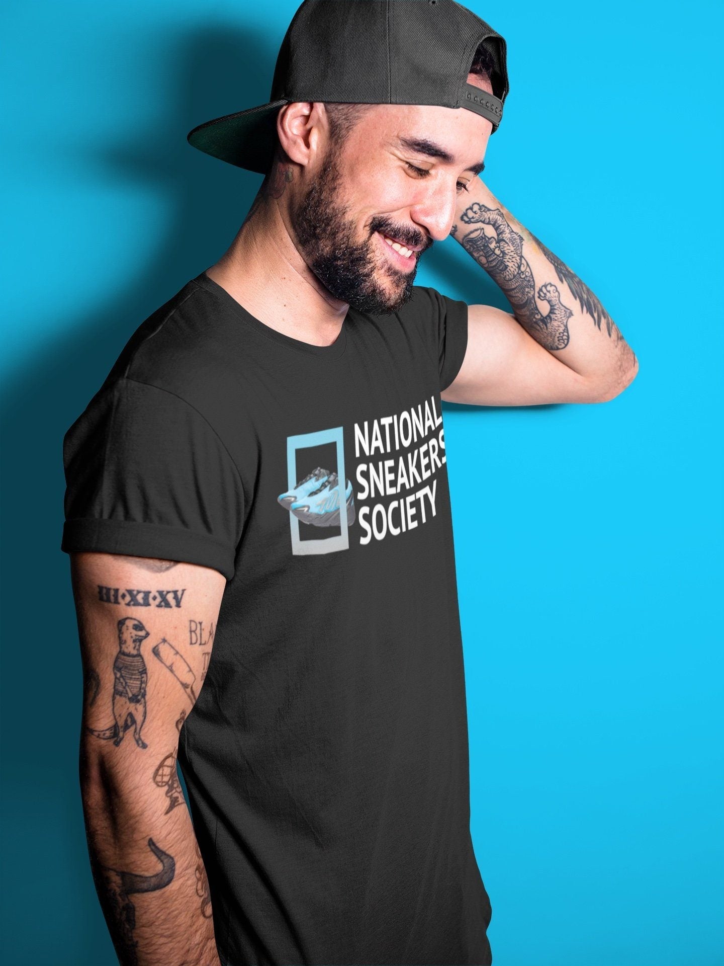 National Sneakers Unisex Tops - Yeezy 700 Bright Cyan
