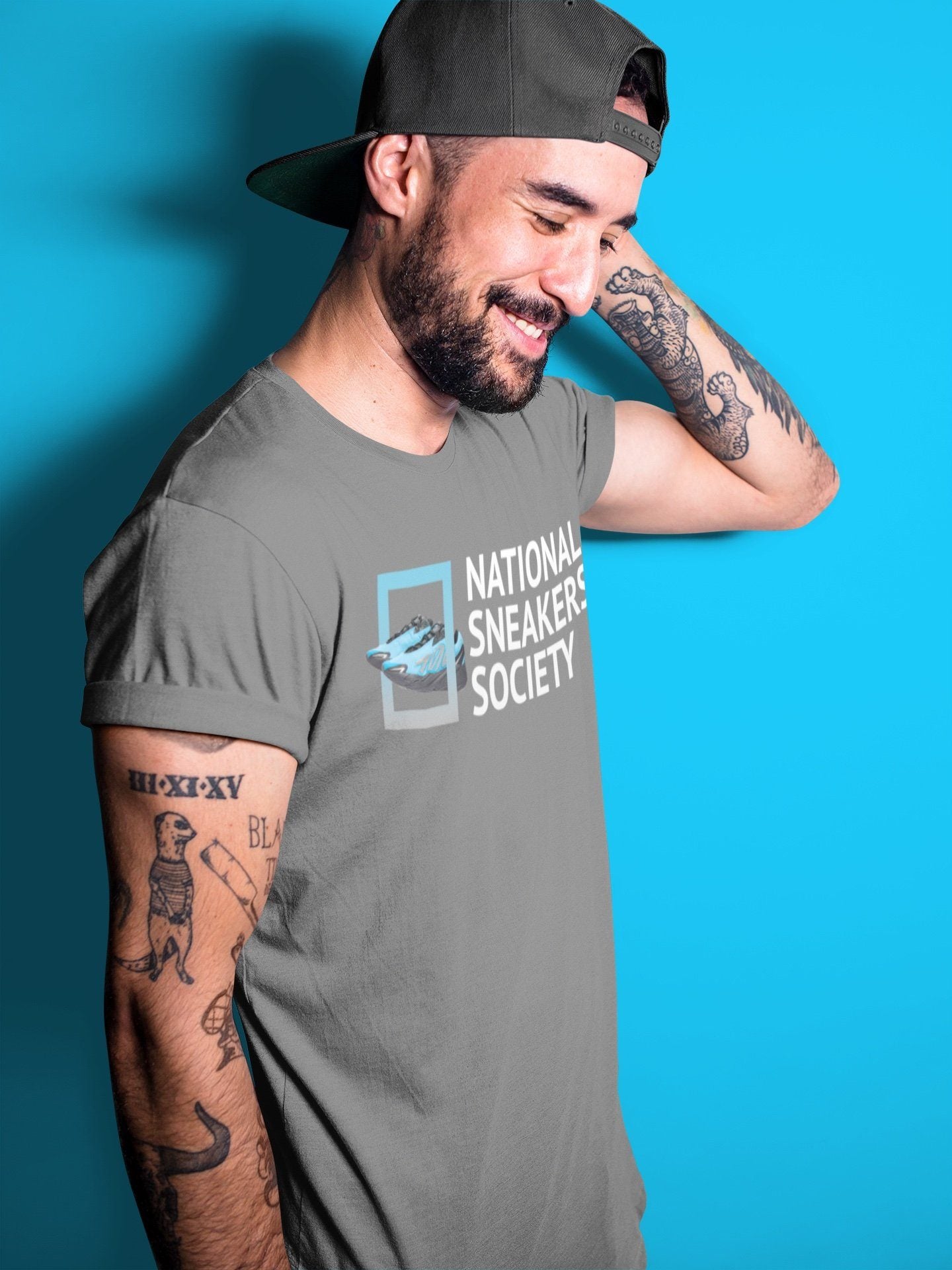 National Sneakers Unisex Tops - Yeezy 700 Bright Cyan
