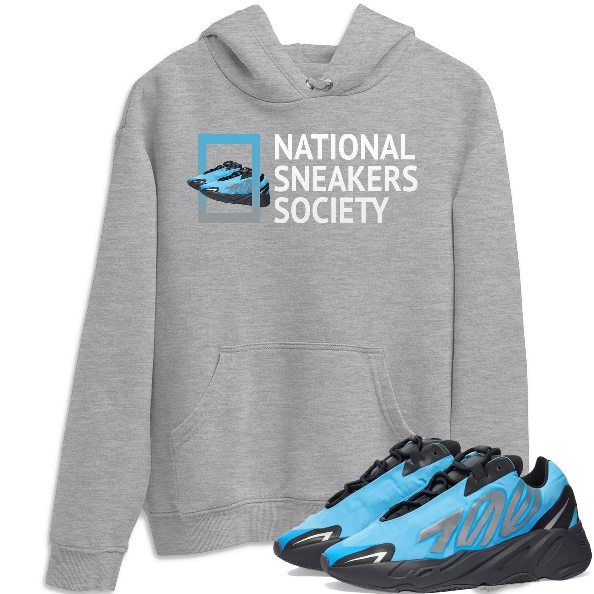 National Sneakers Unisex Tops - Yeezy 700 Bright Cyan