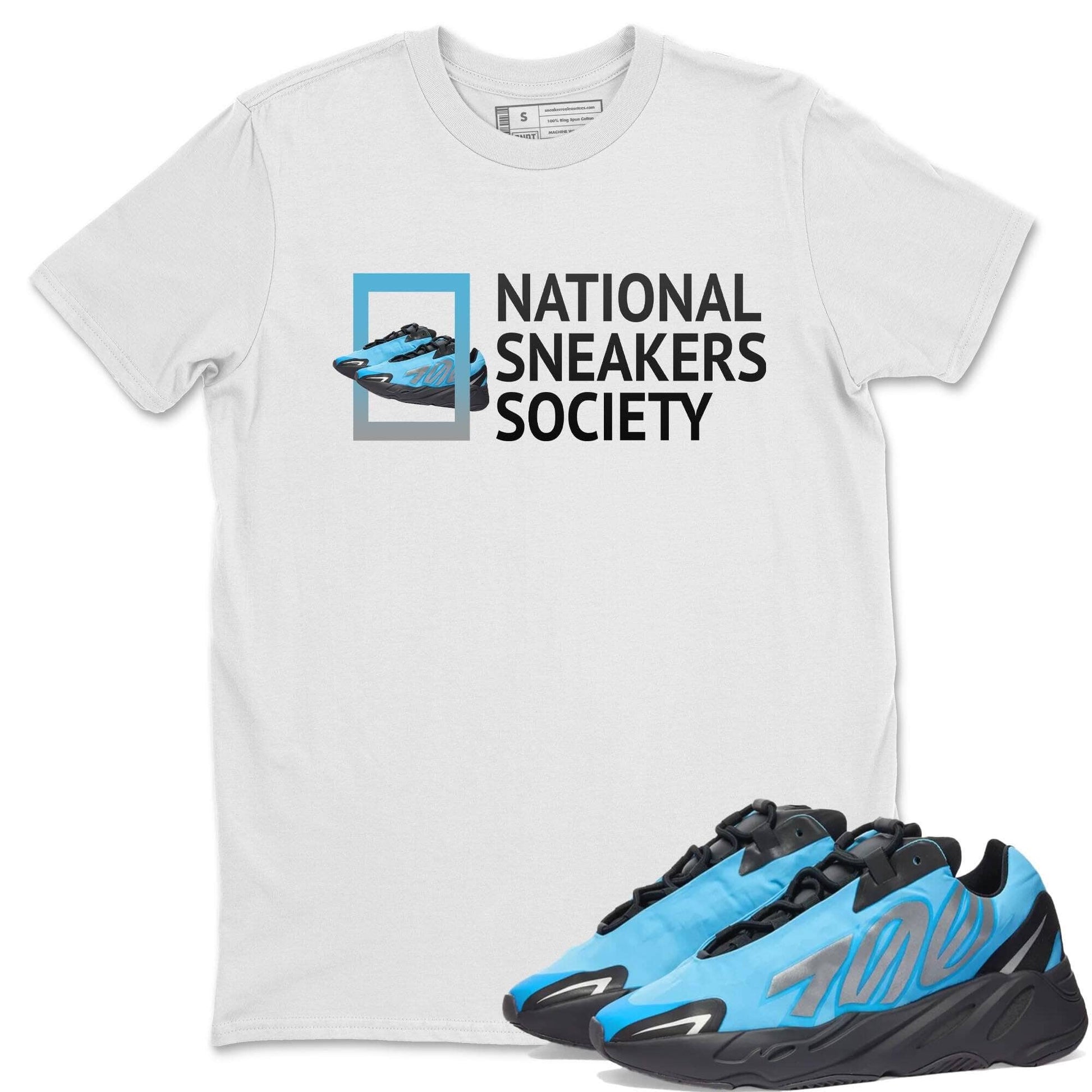 National Sneakers Unisex Tops - Yeezy 700 Bright Cyan