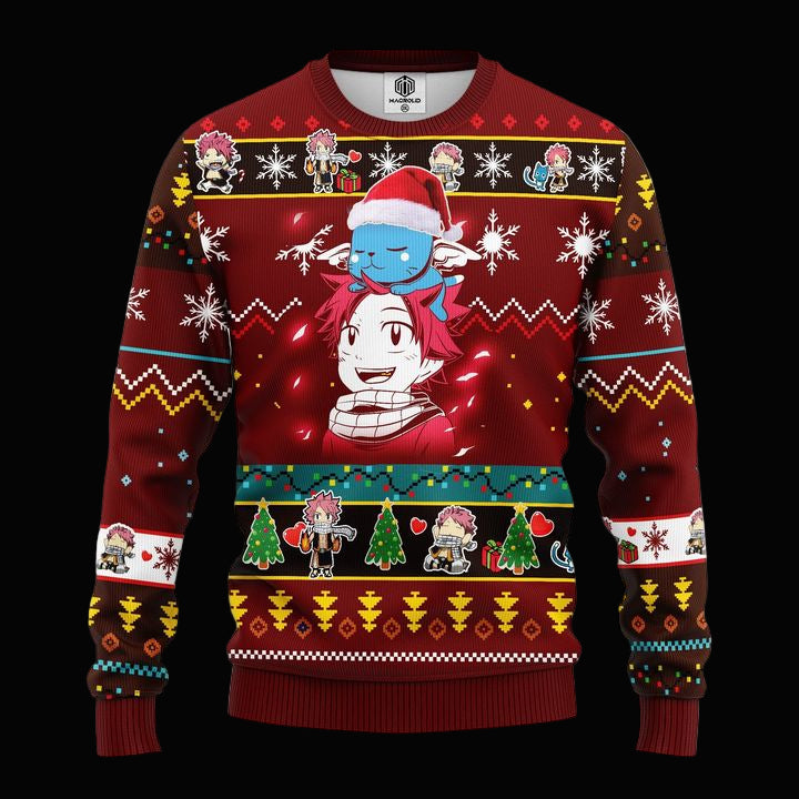 Natsu Fairy Tail Anime Ugly Christmas Sweater Amazing Gift Idea Thanksgiving Gift ? Usalast