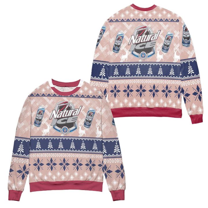 Natural Ice Beer Logo Ugly Christmas Sweater ? Usalast