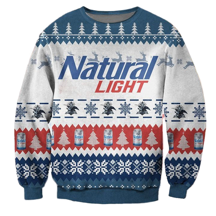 Natural Light Beer White Ugly Christmas Sweater 2022 ? Usalast