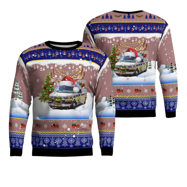 Nature Coast EMS Christmas AOP Sweater ? Usalast