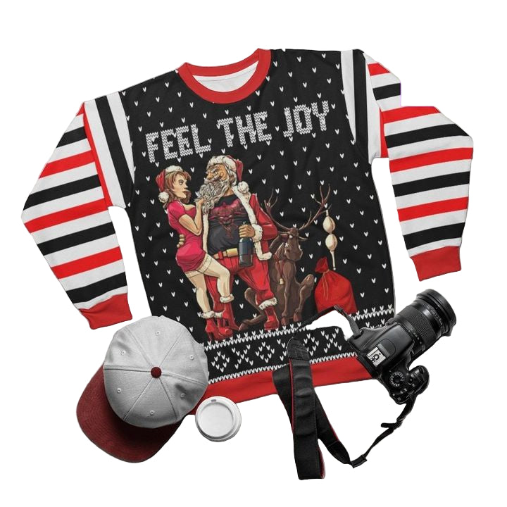 Naughty Santa Xmasfeel The Joy 3d Ugly Christmas Sweater ? Usalast