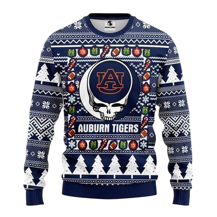 Ncaa Auburn Tigers Grateful Dead Christmas Ugly Sweater ? Usalast