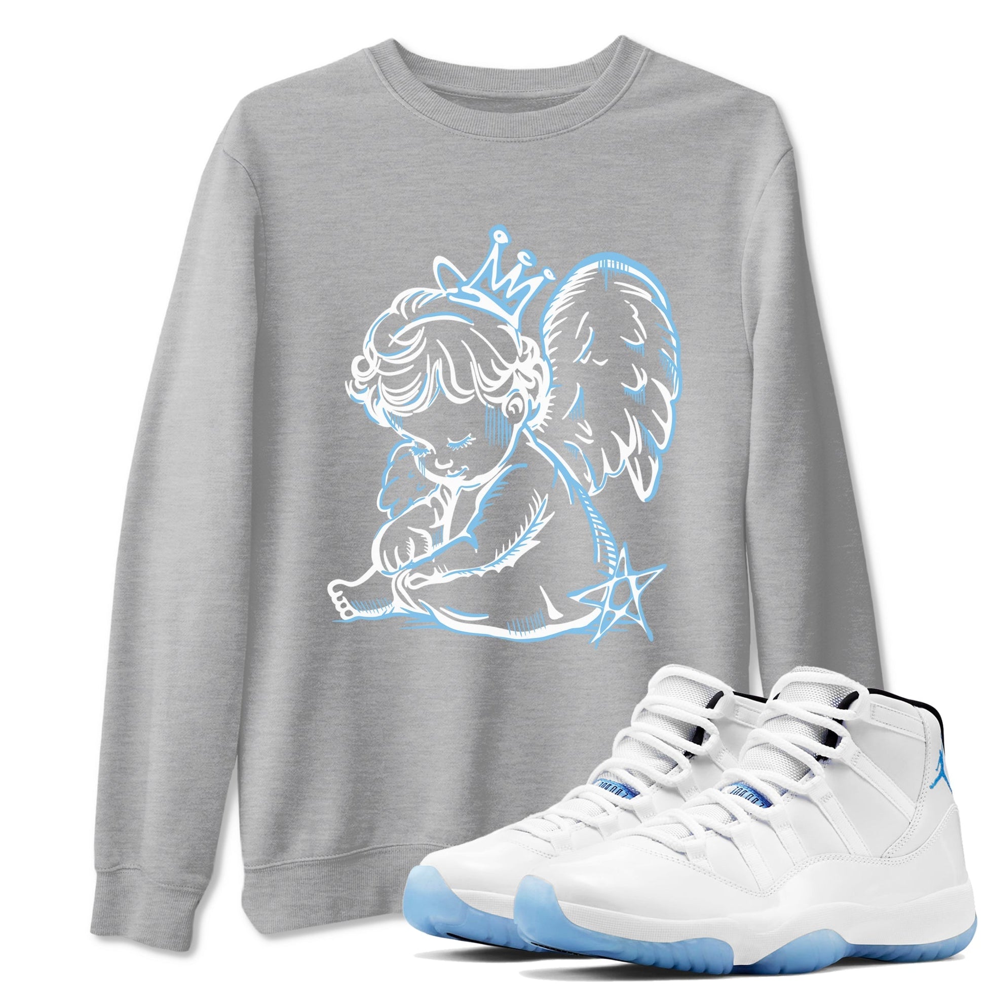 Neon Angel Sneaker Tees - Air Jordan 11 Legend Blue