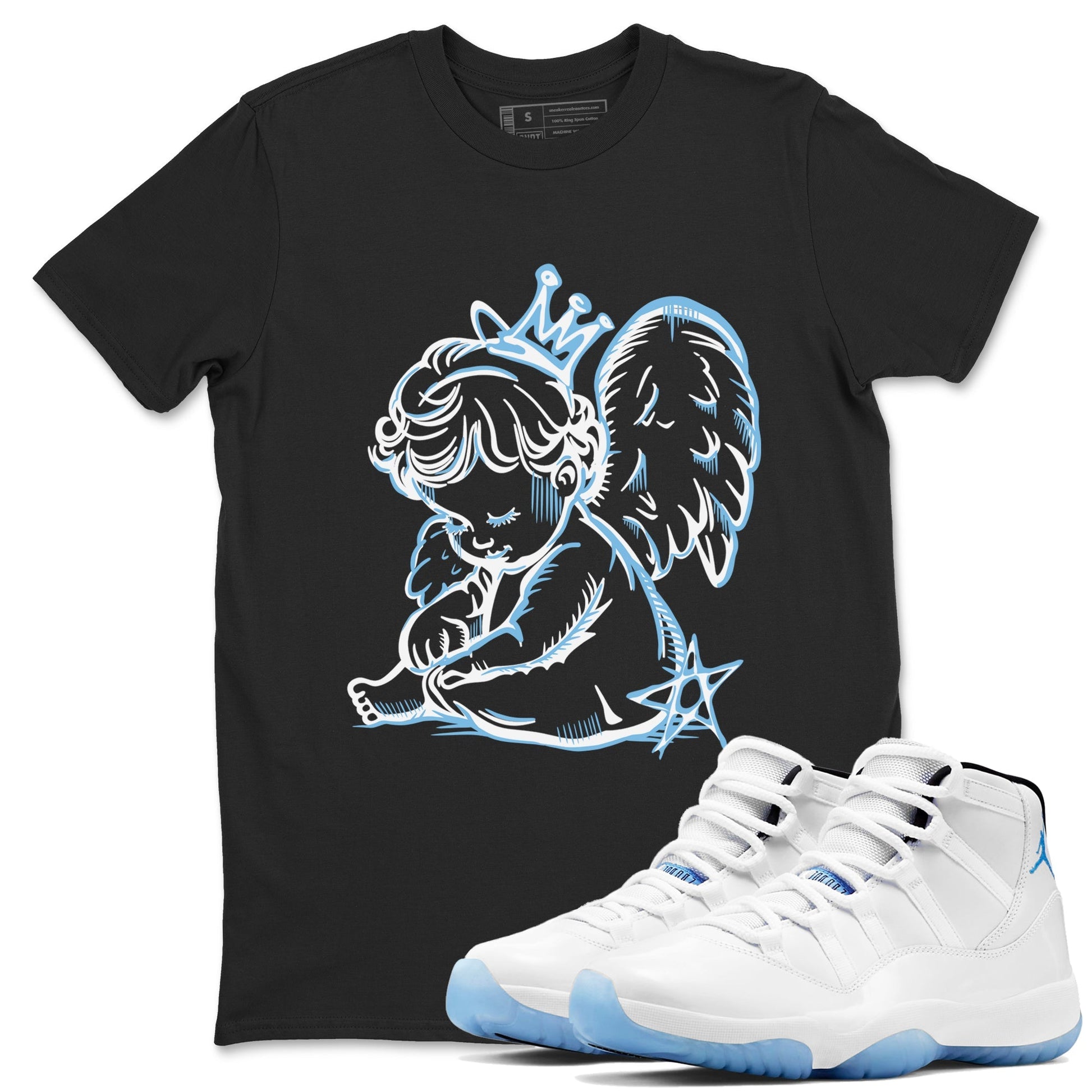 Neon Angel Sneaker Tees - Air Jordan 11 Legend Blue