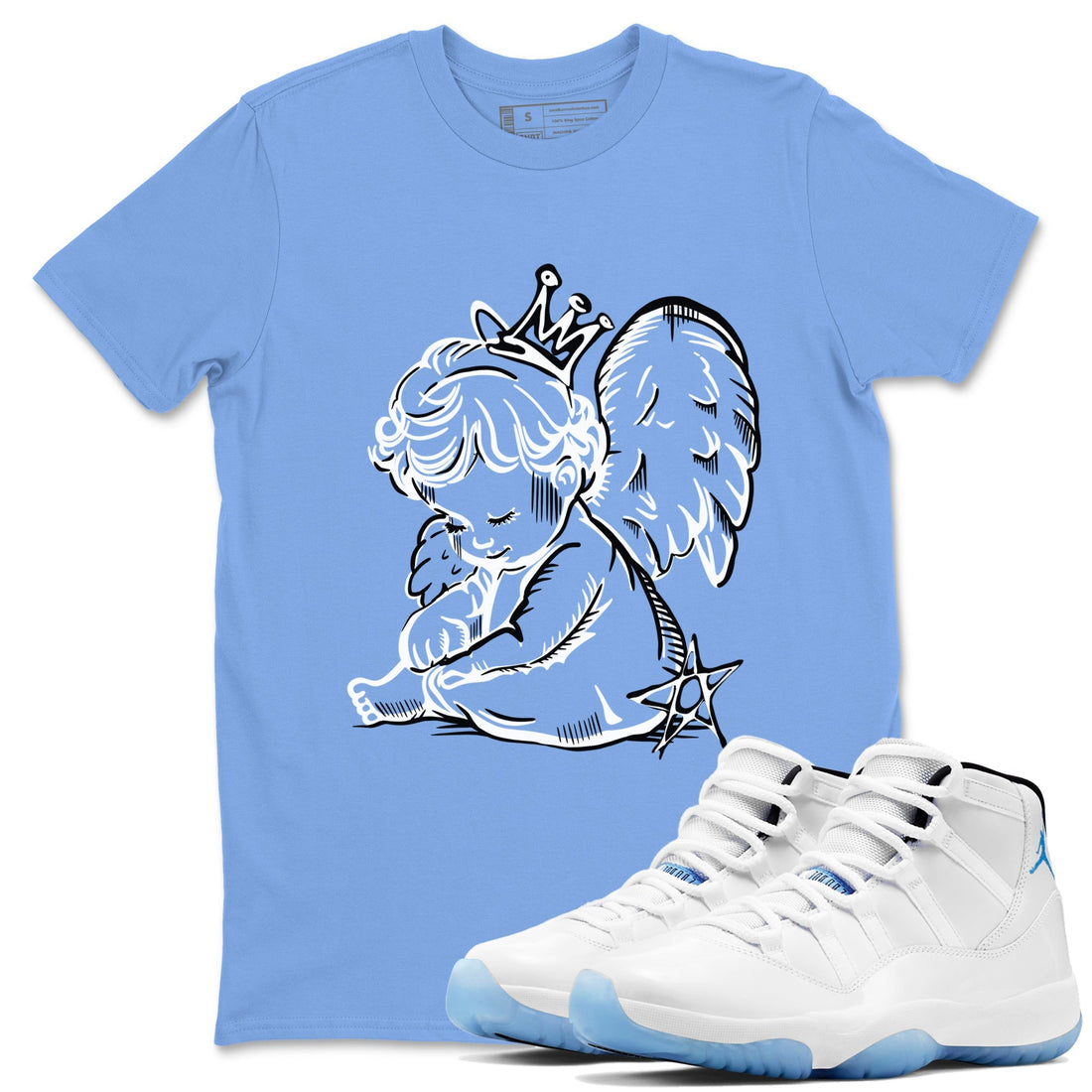 Neon Angel Sneaker Tees - Air Jordan 11 Legend Blue