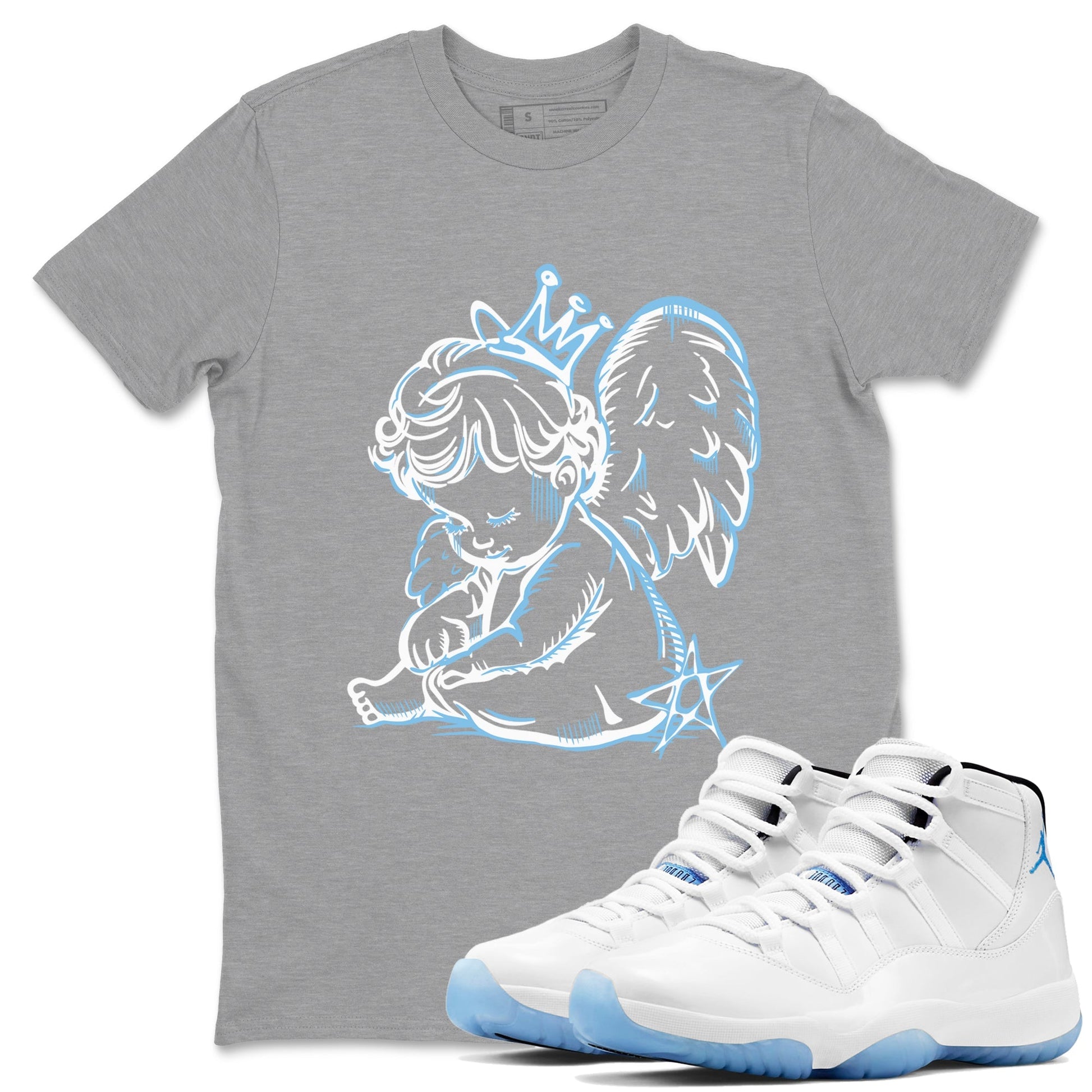 Neon Angel Sneaker Tees - Air Jordan 11 Legend Blue