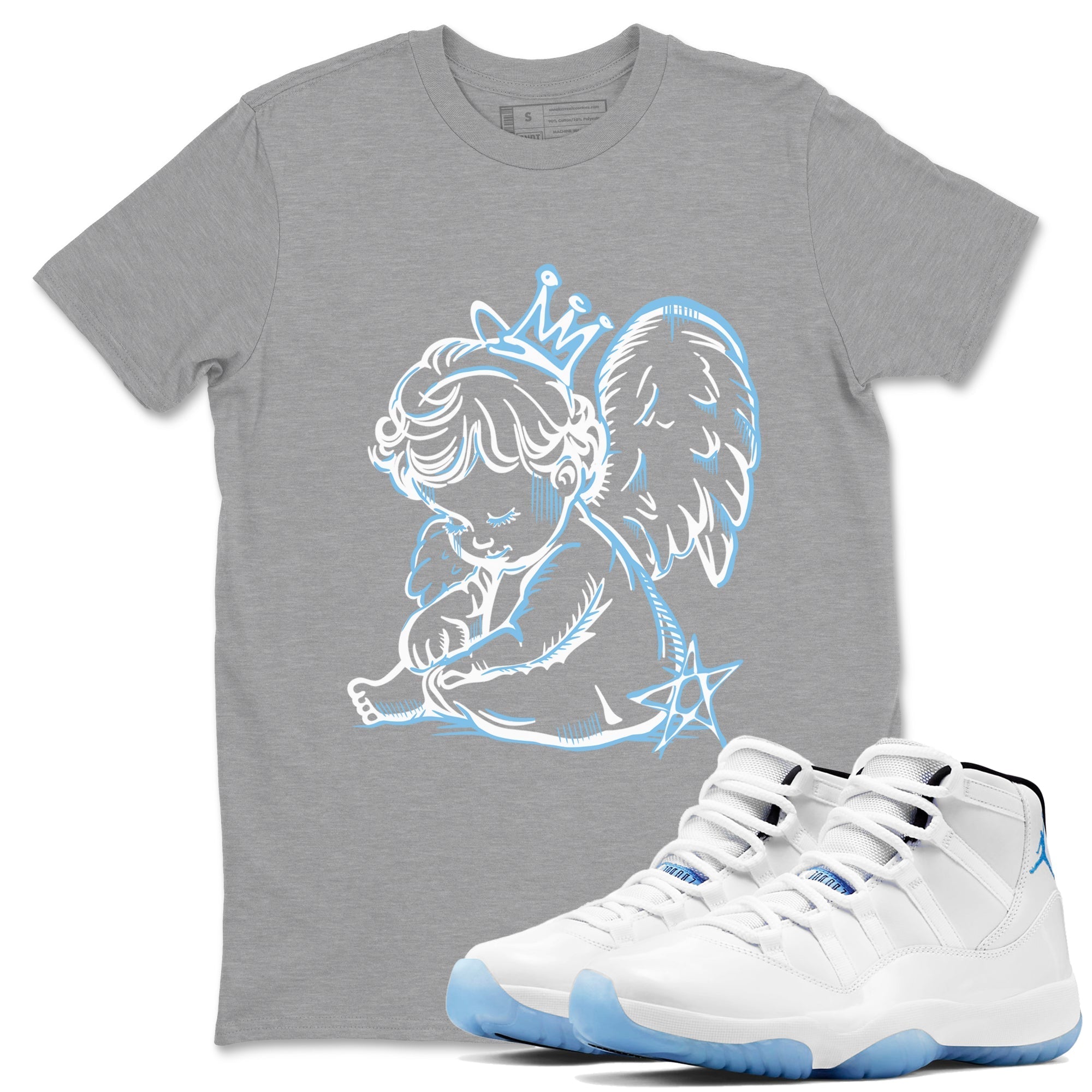 Neon Angel Sneaker Tees - Air Jordan 11 Legend Blue