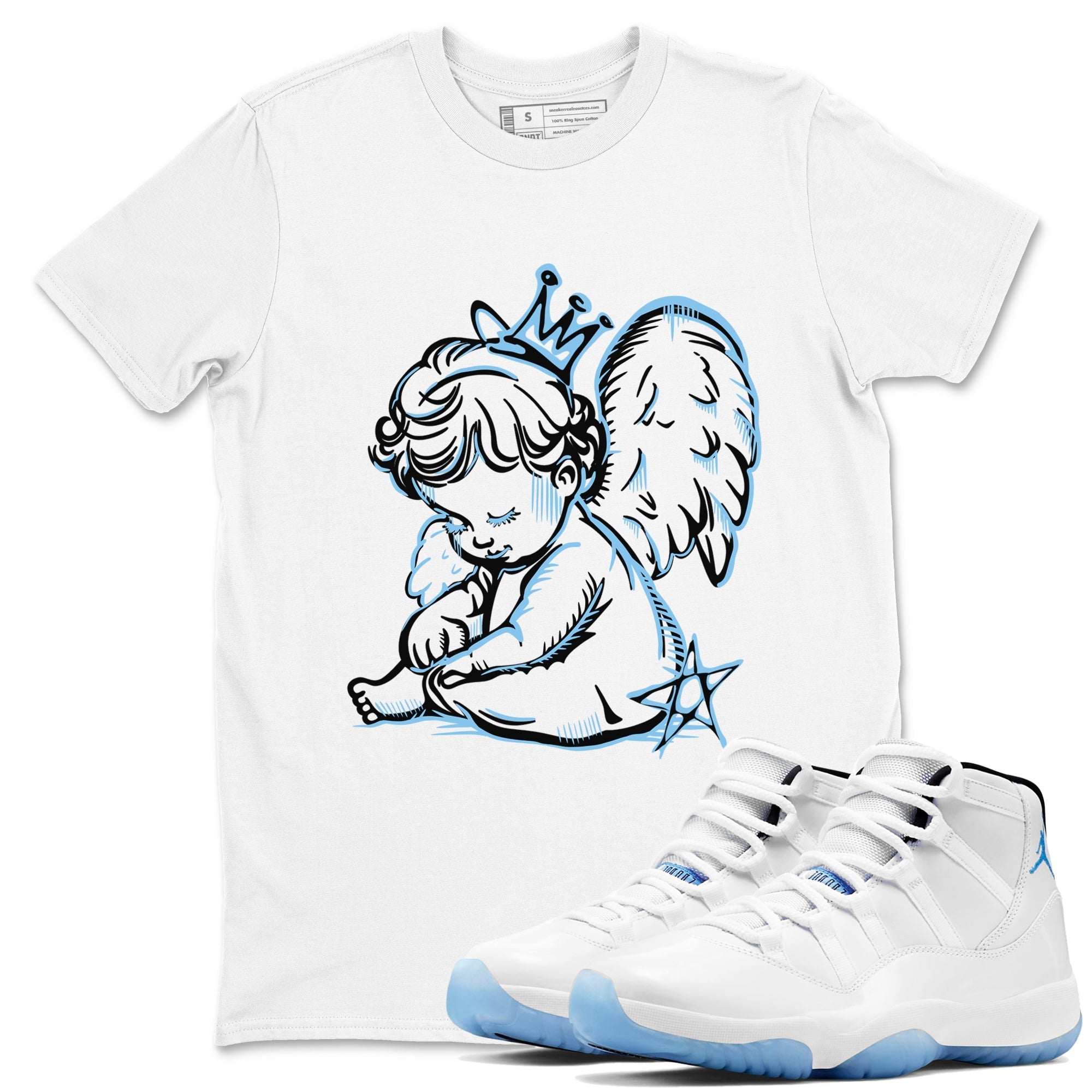 Neon Angel Sneaker Tees - Air Jordan 11 Legend Blue