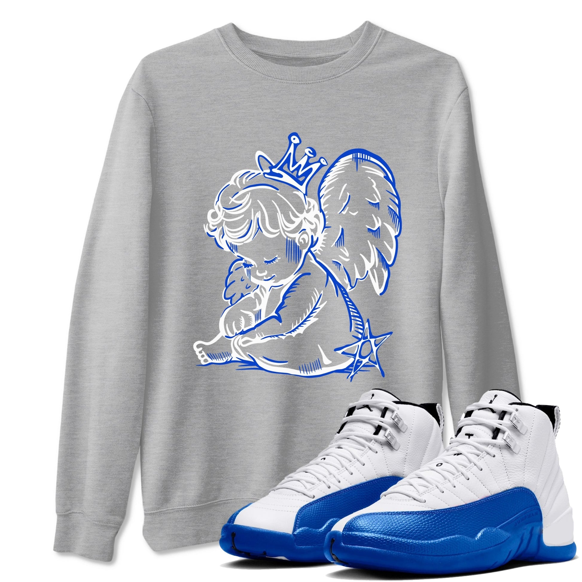 Neon Angel Sneaker Tees - Air Jordan 12 Blueberry