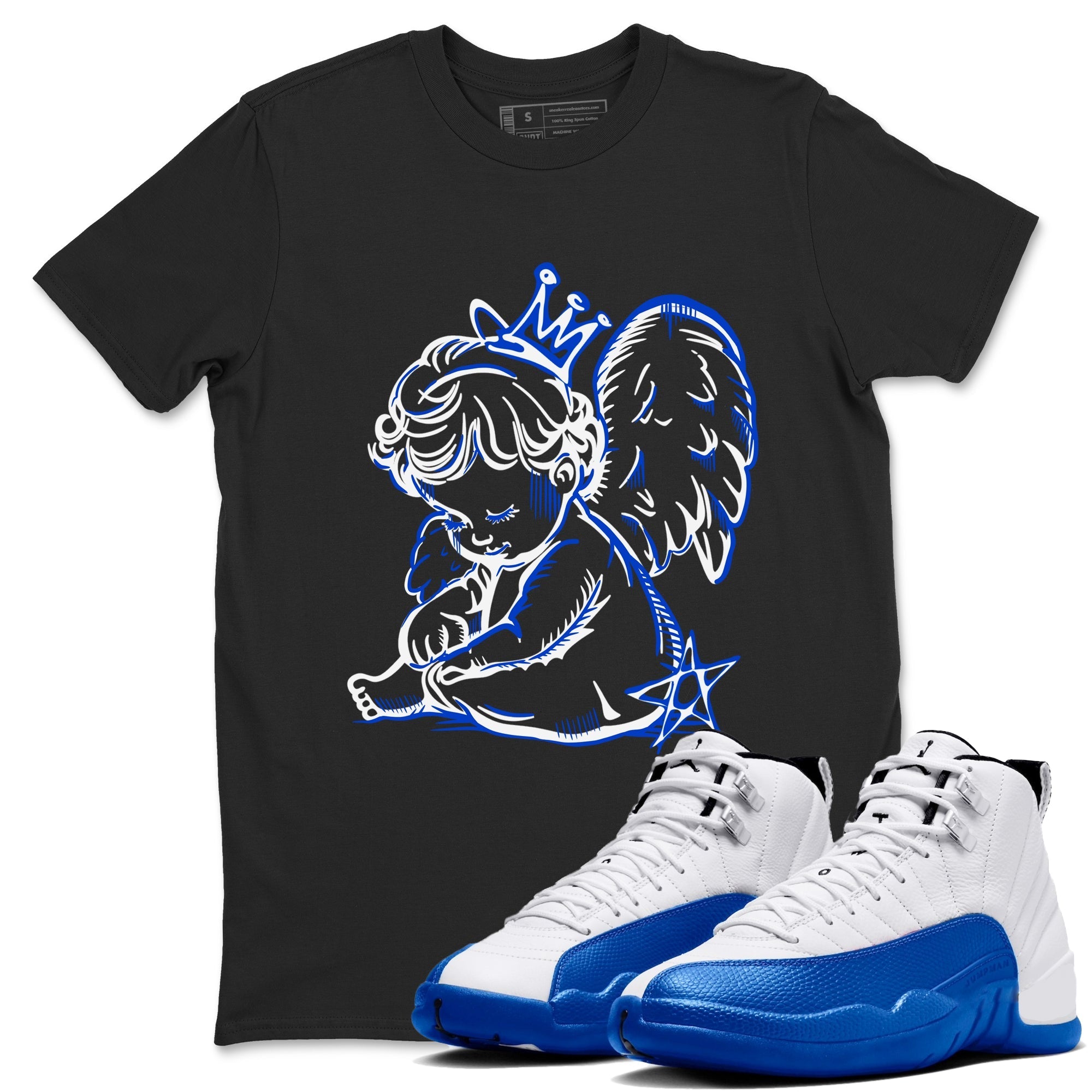 Neon Angel Sneaker Tees - Air Jordan 12 Blueberry
