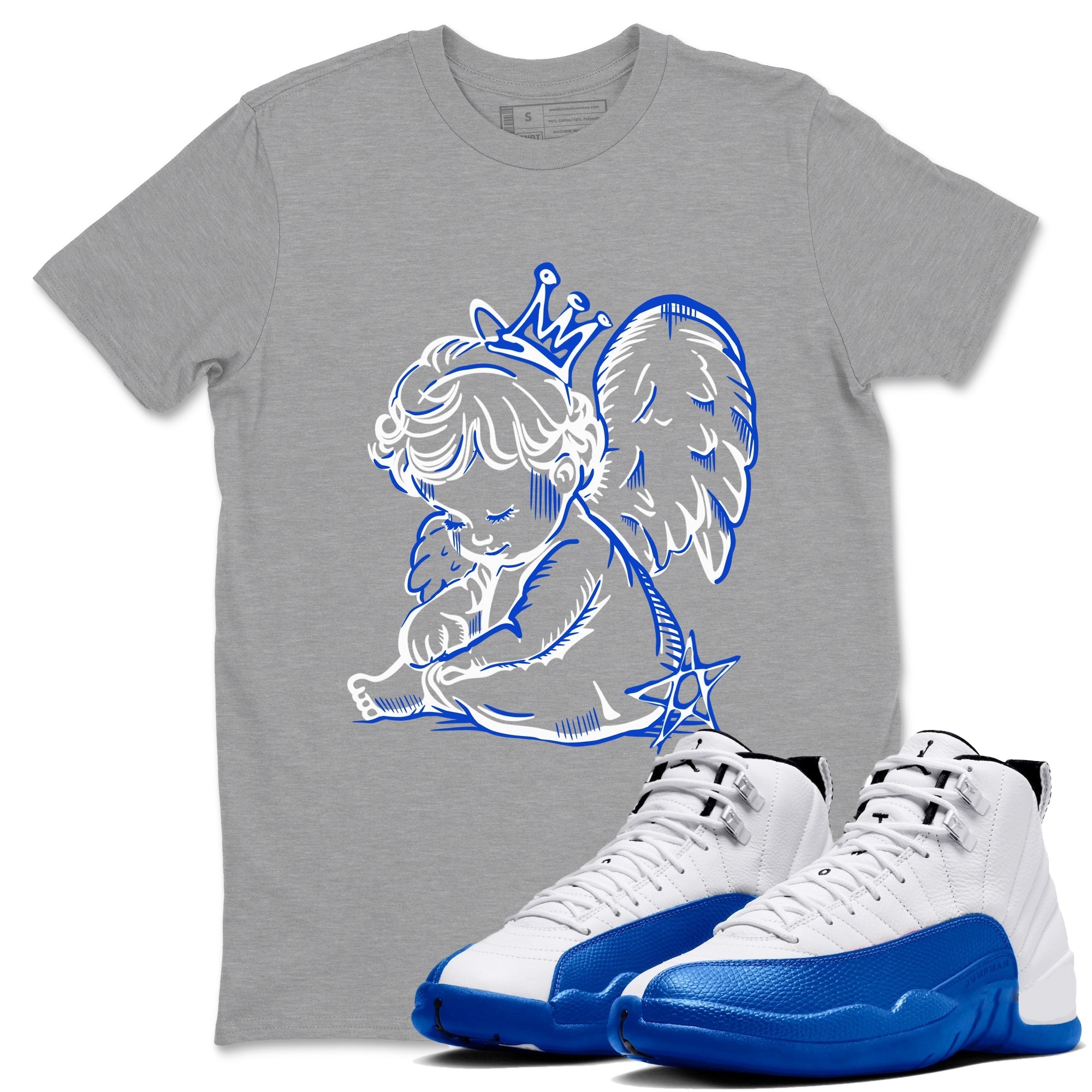 Neon Angel Sneaker Tees - Air Jordan 12 Blueberry