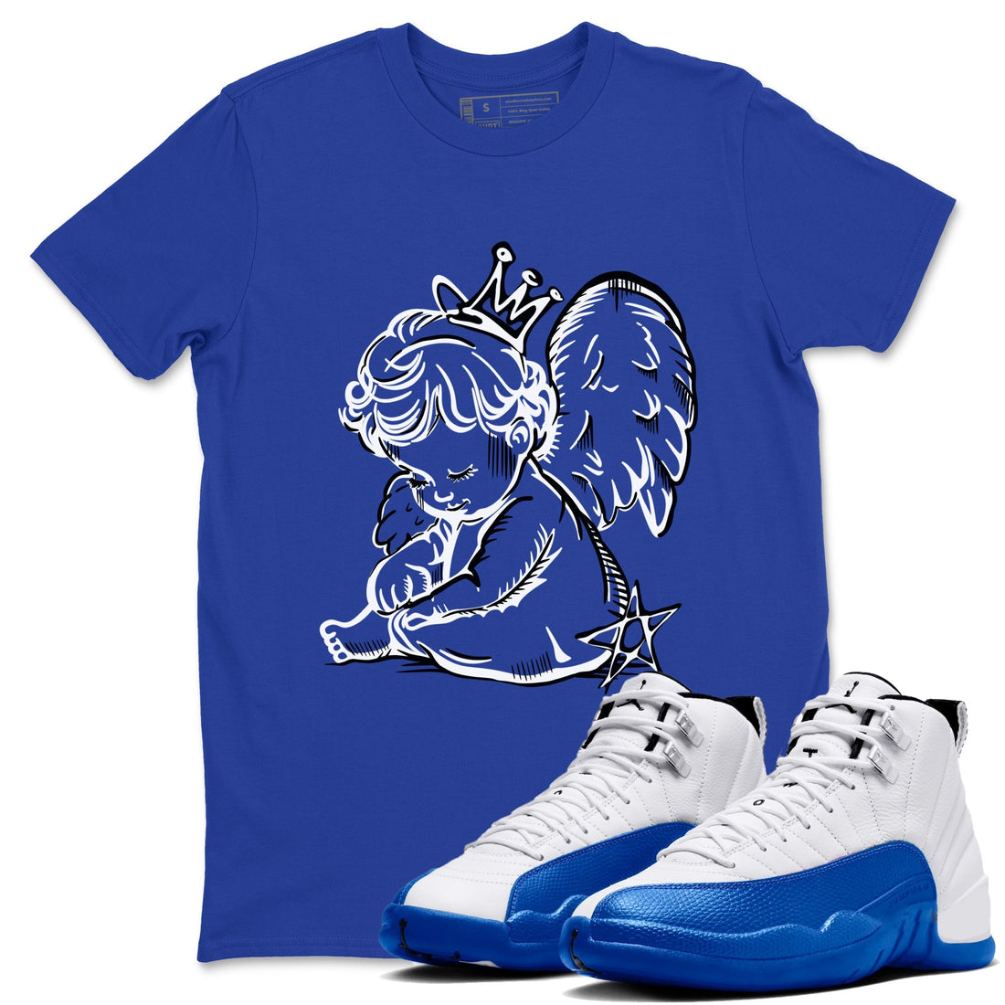 Neon Angel Sneaker Tees - Air Jordan 12 Blueberry