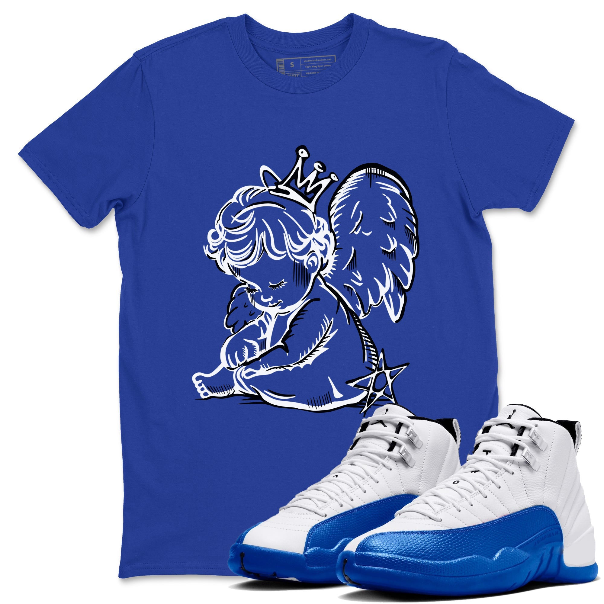 Neon Angel Sneaker Tees - Air Jordan 12 Blueberry